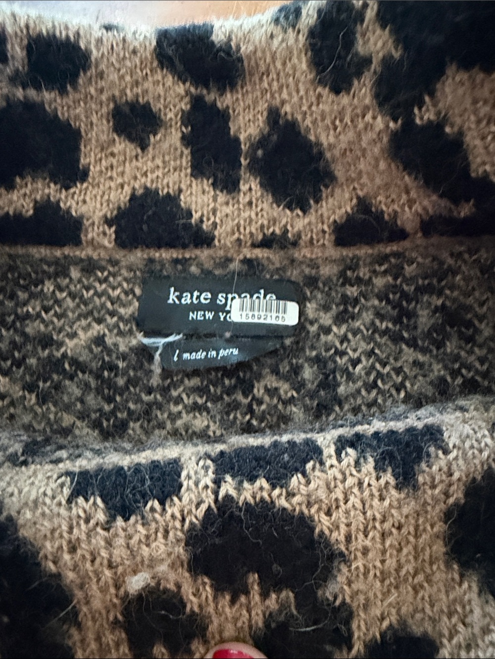 Kate Spade Leopard Mock Neck Sweater - Picture 7 of 11